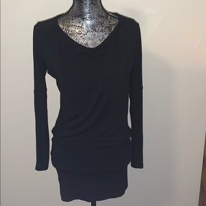 EXPRESS LONG SLEEVE STRETCHY LITTLE BLACK DRESS